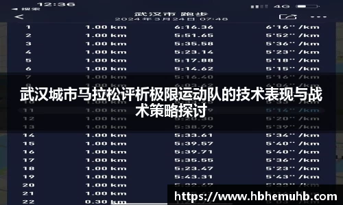 武汉城市马拉松评析极限运动队的技术表现与战术策略探讨